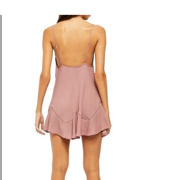 Intimately Free People Draped Front Slip Dress In Mauve Rose size Medium - Picture 2 of 11